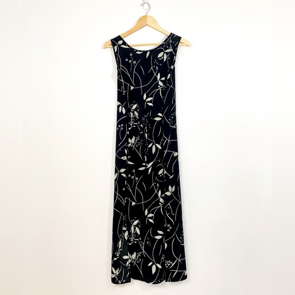 Vintage | Black Floral Maxi Dress - Picture 1 of 4